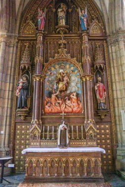 San Sebastian, İspanya - 9 Şubat 2025: San Sebastian, Bask ülkesindeki Buen Pastor Katedrali