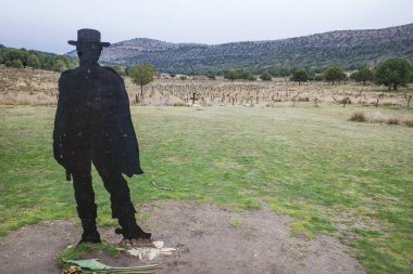 Burgos, İspanya - 3 Mart 2025: Sad Hill Mezarlığı, batı filmi 
