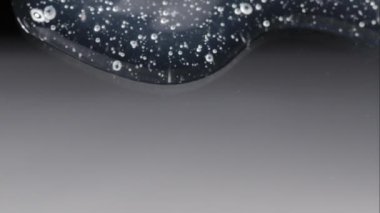 Makro şeffaf jel kozmetik maske, yakın çekim saç tedavisi