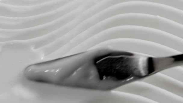 Καλλυντική Κρέμα Υφή Closeup Fps Αργή Κίνηση — Αρχείο Βίντεο