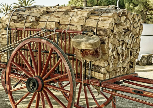 Traditional horse-drawn goods cart