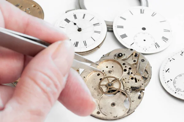 Zeitlose Präzision Uhrmacherkunst Aktion — Stockfoto