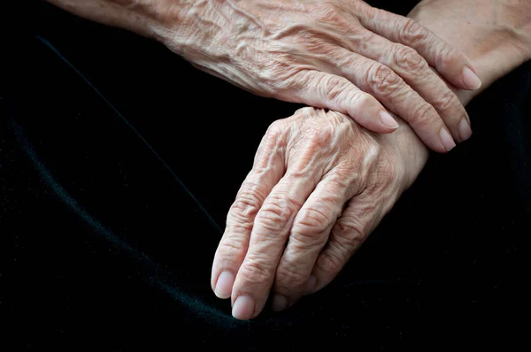 Zeitlose Hände Die Reise Des Alterns Durch Ein Leben Voller — Stockfoto