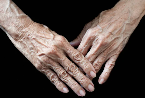 Mãos Intemporais Capturando Viagem Envelhecimento Através Uma Vida Experiência Imagens Royalty-Free