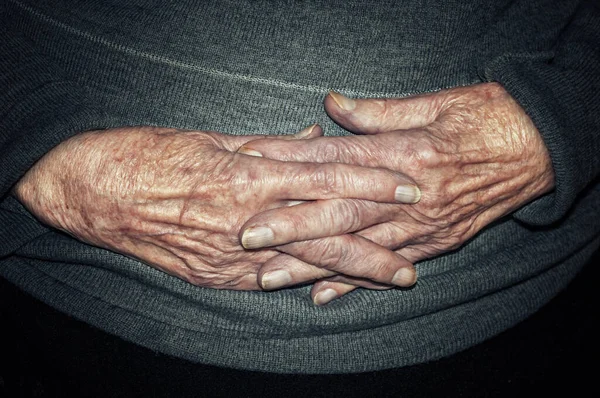 Időtlen Bölcsesség Weathered Hands Photographic Journey Age Experience — Stock Fotó