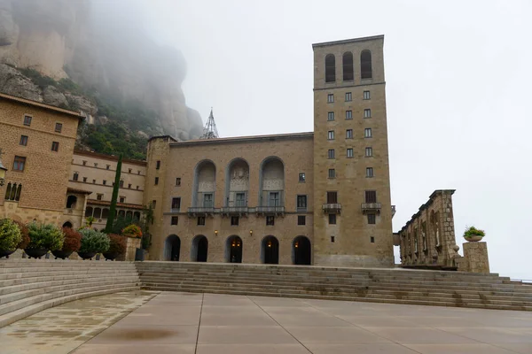 Viskningar Lugn Utforska Det Förtrollande Klostret Montserrat Catalunya — Stockfoto