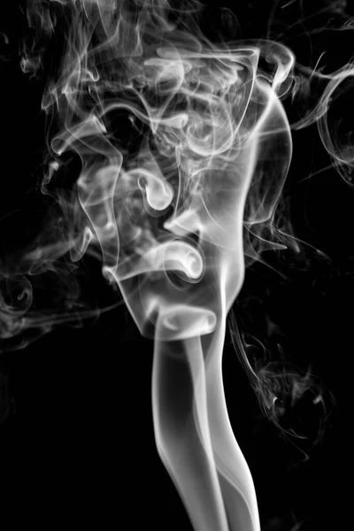 Virvlande Förkläden Den Eteriska Rökdansen — Stockfoto