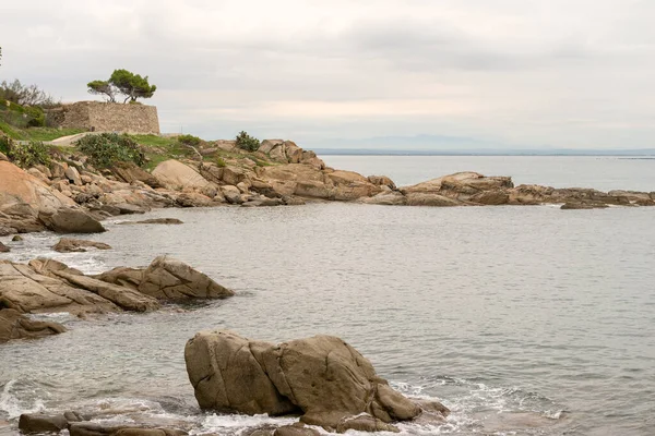 Zaczarowane Wybrzeże Urzekające Widoki Costa Brava Girona Hiszpania — Zdjęcie stockowe