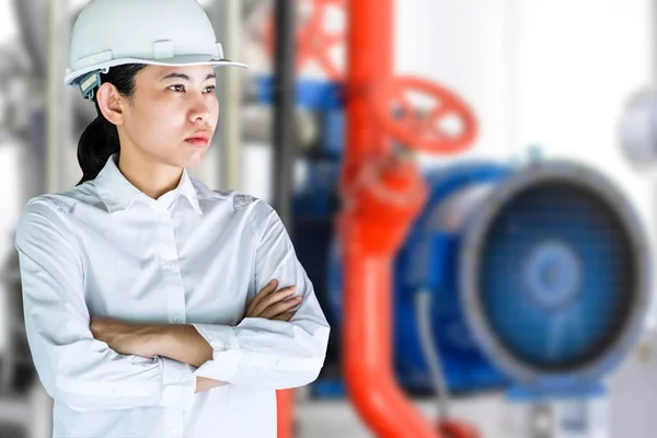 stock image engineer at work in industrial plant