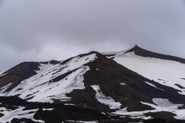 Etna Dağı, Katanya, Sicilya, İtalya, Avrupa, Dünya Mirası Bölgesi Panoraması