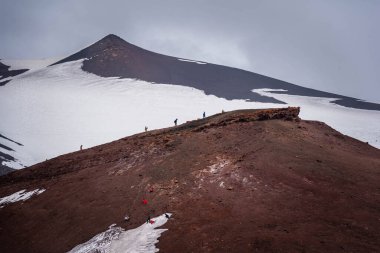 Etna Dağı, Katanya, Sicilya, İtalya, Avrupa, Dünya Mirası Bölgesi Panoraması