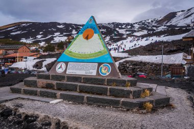 Etna Dağı, Katanya, Sicilya, İtalya, Avrupa, Dünya Mirası Bölgesi Panoraması