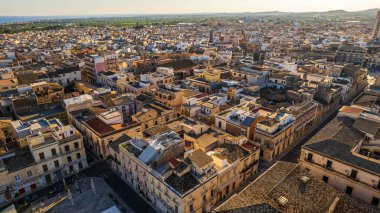 Aerial View of Avola, Syracuse, Sicily, Italy, Europe clipart