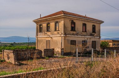 Eski Palagonya Tren İstasyonu, Catania, Sicilya, İtalya, Avrupa