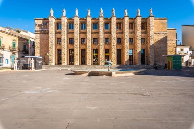 Ancient Post Office Building in Ragusa, Sicily, Italy, Europe, World Heritage Site clipart