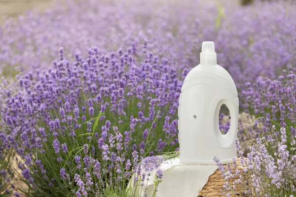 Fabric Softener Lavender Scent Fragrance Field Purple Flowers — Stock Photo, Image