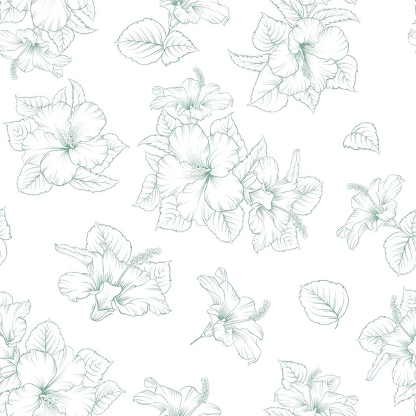 Modèle Tropical Sans Couture Sur Fond Blanc — Image vectorielle