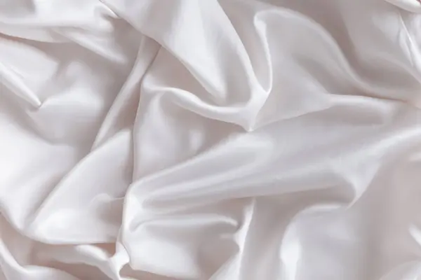 White Silk Texture White Copy Space Background — Stockfoto