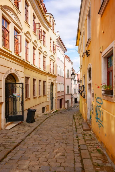 Bratislava Slovakia Oct 2019 Cobblestone Streets Slovakian Capital Cozzy Paces — Stock fotografie