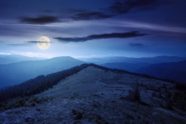 Scenic Chornohora Ridge Landscape Summer Night Beautiful Scenery Carpathian Mountains — Stockfoto