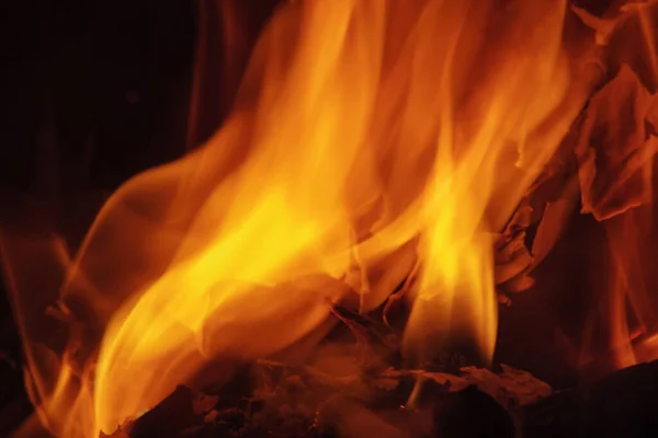 Καυτό Φόντο Φλόγας Έννοια Της Θέρμανσης Και Της Ενέργειας — Φωτογραφία Αρχείου