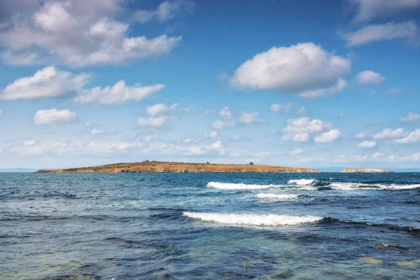 Остров Море Солнечная Погода Летом Отдых Фон — стоковое фото