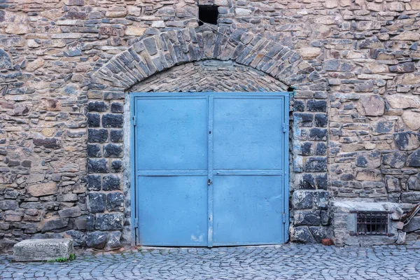 Porta Garagem Fachada Vintage Elemento Arquitectónico — Fotografia de Stock