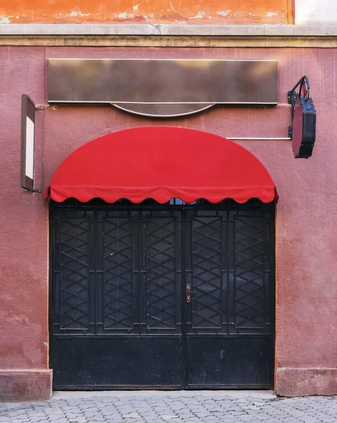 Old Door Vintage Facade Architectural Element — Stock Fotó