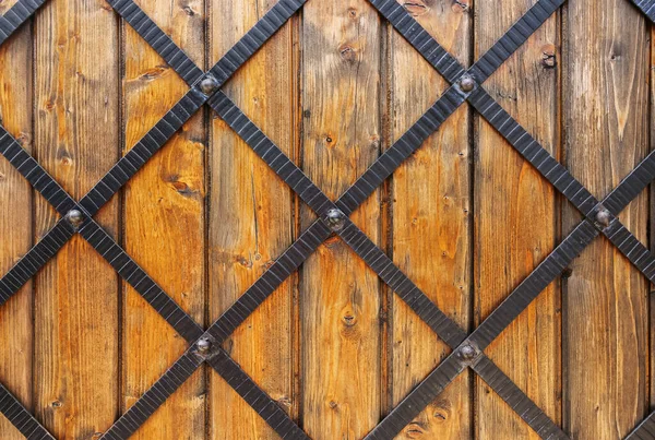 Forged Wooden Door Texture Middle East Style Architectural Element — Stock Photo, Image