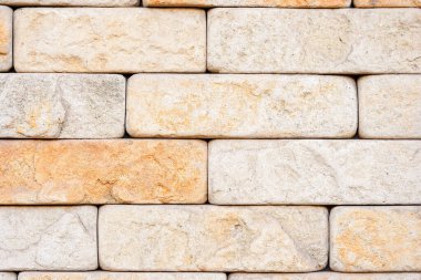 Beyaz tuğladan duvar. Modern duvarcılık geçmişi. dekoratif desen