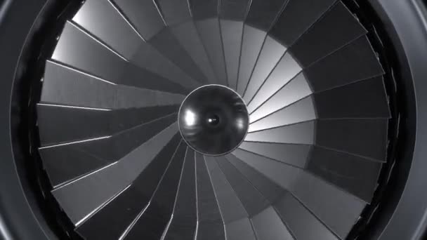 Αεροτουρμπίνα Μηχανή Τζετ Έννοια Αεροπορίας — Αρχείο Βίντεο