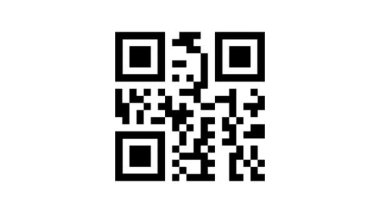 QR kodu kırmızı lazerle taranıyor. Kırmızı lazerli elektronik qr kod tarayıcı işleminin kusursuz döngü canlandırması.