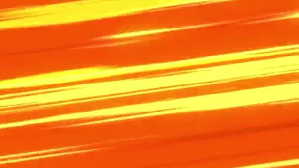 Animatie Oranje Snelheidslijnen Voor Strips Stroomachtergrond — Stockvideo