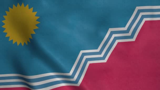 Прапор Сіу Фоллс Місто Південна Дакота Сша — стокове відео