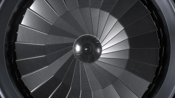 Turbina Aviones Motor Reacción Concepto Aviación Ilustración — Foto de Stock