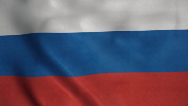 Orosz Nemzeti Zászló Lengett Szélben Oroszország Politika Hírek — Stock videók