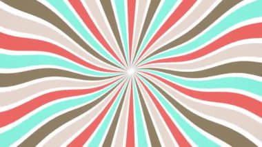 Animasyon Günışığı Arkaplanı. Kusursuz retro döngülü pop sanat çizgi film arkaplanı.