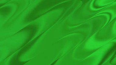 Sıvı biçim dalgalarıyla soyut parlak yeşil eğimli arkaplan.