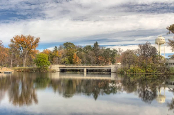위스콘신주 리치먼드에 지팡이 방앗간 연못의 — 스톡 사진