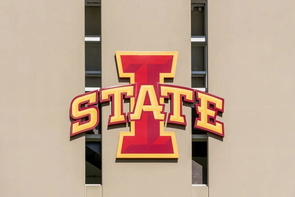 Ames Eua Novembro 2022 Emblema Campus Universidade Estadual Iowa — Fotografia de Stock