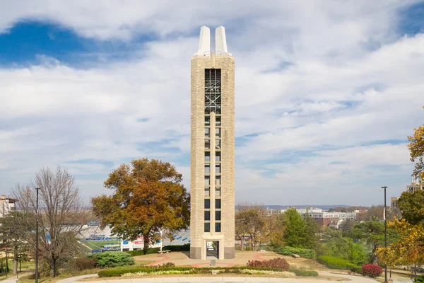 Lawrence Usa Listopad 2022 Carillon Pamięci Wojny Światowej Kampusie Uniwersytetu — Zdjęcie stockowe