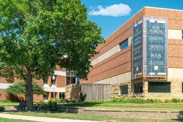 SIOUX FALLS, SD, USA - JULY 10, 2022:Boe Forum of Public Affairs at the campus of the Augustana College.
