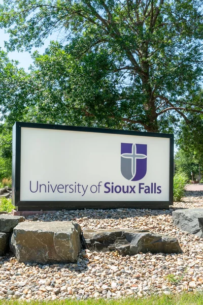 Sioux Falls Usa Juillet 2022 Panneau Entrée Sur Campus Université — Photo