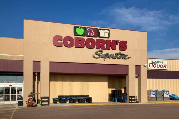 Mitchell Usa June 2023 Corborn Retail Grocery Store Exterior Trademark — Stock Photo, Image