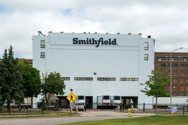 Sioux Falls Usa June 2023 Smithfield Pork Processing Plant Exterior — Stock Photo, Image