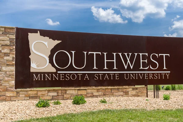 Marshall Usa June 2023 Entrance Sign Southwest Minnesota State University — Stock Photo, Image