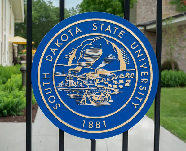 Brookings Eua Junho 2023 Porta Entrada Campus Indiversidade Estado Dakota — Fotografia de Stock