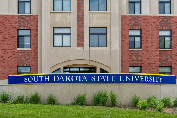 Brookings Usa Giugno 2023 Muro Ingresso Nel Campus South Dakota — Foto Stock