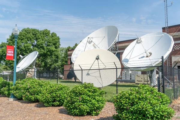 Vermillion Usa June 2023 South Dakota Public Broadcasting Satellite Dishes — Stock Photo, Image