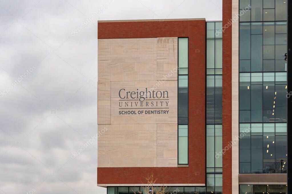 OMAHA, NE, USA - NOVEMBER 4, 2022: School of Dentistry on the campus of Creighton University.